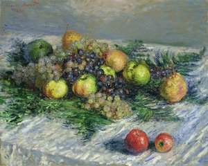 Still Life with Pears and Grapes, 1880